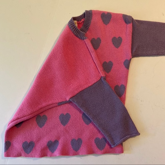 Autumn Cashmere Other - Autumn Cashmere Kids 2/3T Heart Cotton Sweater EUC